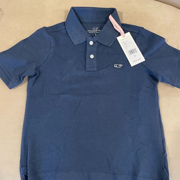 Girl's Navy Vineyard Vines Polo - NWT - Size 6 - Picture 1 of 4